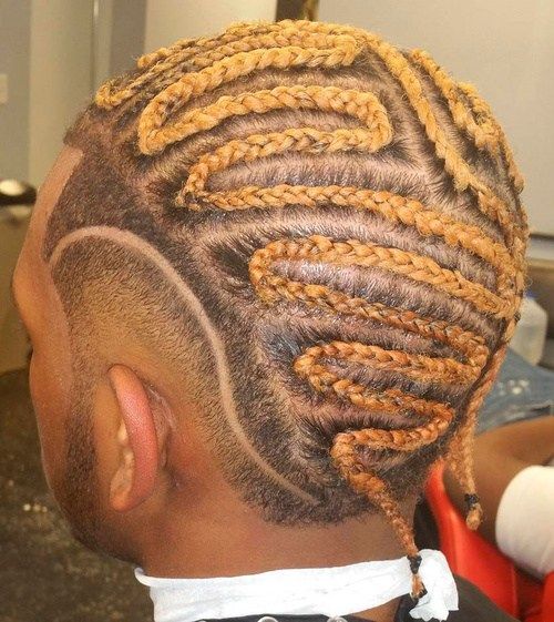 Männer's Cornrows With Shaved Sides